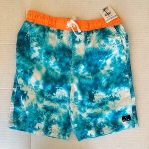Big Chill Orange Mesh Lined Swim Trunks